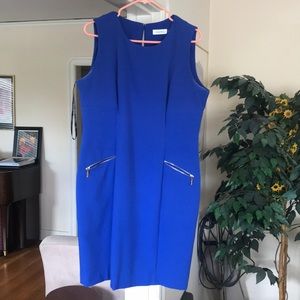 Blue A line dress